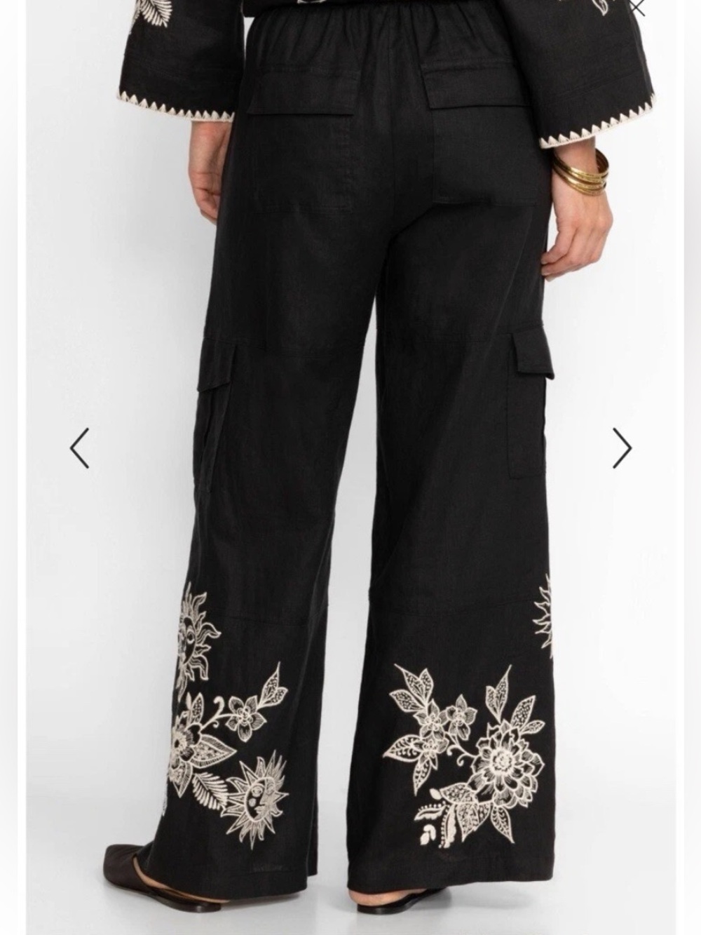 Johnny Was Addison Drawstring Wide Leg Pant - Picture 5 of 12